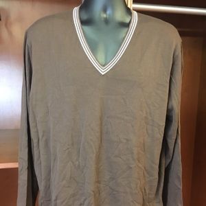 Michael Kors V-Neck Sweater Sz XL, Port, NWT